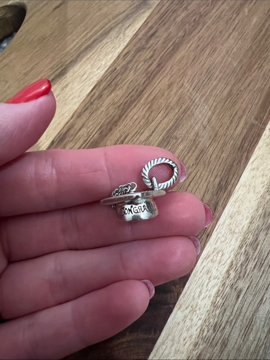 Brighton Jewelry - Silver 'Congrats' Graduation Cap Charm - Brighton Style
